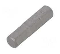 Screwdriver bit | hex key | HEX 6mm | Overall len: 25mm