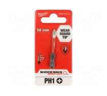 Screwdriver bit | Phillips | PH1 | Overall len: 50mm | Kind: impact