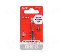 Screwdriver bit | Torx® | TX15 | Overall len: 50mm | Kind: impact