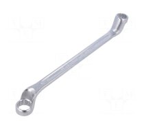 Wrench | box | 16mm,17mm | chromium plated steel | L: 255mm | offset