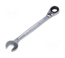 Wrench | combination spanner,with ratchet | 13mm | L: 178mm | satin
