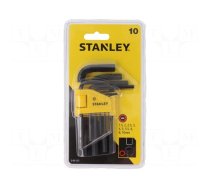 Wrenches set | hex key | Plating: black finish | 10pcs.