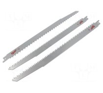 Hacksaw blade | wood | 300mm | 6teeth/inch | 3pcs.