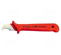 Knife | for electricians | semicircular,hook shaped | for cables
