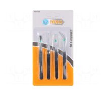 Kit: tweezers | for precision works | 4pcs.