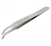 Tweezers | 115mm | SMD | Blade tip shape: round | 16g