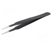 Tweezers | Tipwidth: 2mm | Blade tip shape: rounded | ESD | 17g