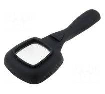 Hand magnifier | Mag: x4 | Lens: 65x65mm | Illumin: LED