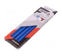 Hot melt glue | Ø: 11.2mm | blue | L: 200mm | Bonding: 20÷30s | 5pcs.