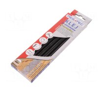 Hot melt glue | Ø: 11mm | black | L: 200mm | Bonding: 15÷20s | 5pcs.