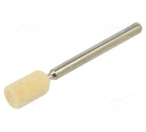 Grinding pin | for polishing metals | felt | with lever