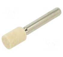 Grinding pin | for polishing metals | felt | with lever