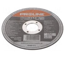 Cutting wheel | Ø: 115mm | Øhole: 22mm | Disc thick: 1.2mm