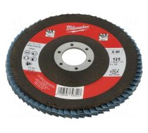 Flap grinding wheels | Ø: 125mm | Øhole: 22.2mm | Granularity: 40