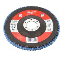 Flap grinding wheels | Ø: 125mm | Øhole: 22.2mm | Granularity: 60