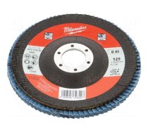 Flap grinding wheels | Ø: 125mm | Øhole: 22.2mm | Granularity: 80