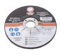 Grinding wheels | Ø: 125mm | Øhole: 22mm | Disc thick: 6mm