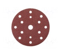 Sanding plate | Granularity: 40 | Mounting: bur | with holes | Ø150mm