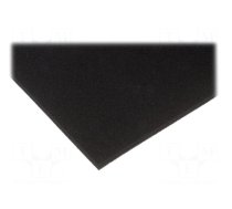 Conductive foam | ESD | L: 550mm | W: 350mm | Thk: 10mm | black