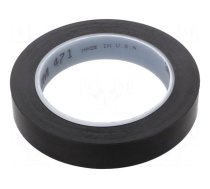 Tape: marking | black | L: 33m | W: 19mm | Thk: 0.13mm | 2.5N/cm | 130%