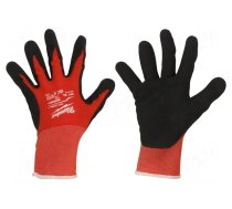 Protective gloves | Size: 10,XL | black/red | Resistance to: cutting