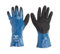 Protective gloves | Size: 10,XL | blue | nitryl,polyamide | Oil Guard