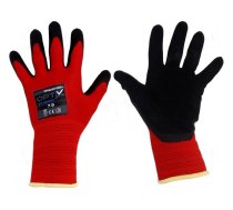 Protective gloves | Size: 11,XXL | red | polyester | Opty