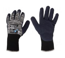 Protective gloves | Size: 9,L | grey | cotton,latex,polyester