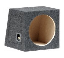 Car loudspeaker enclosure | MDF | black melange | textil | 300mm