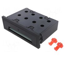 Inductance charger | black | 5W | Mounting: push-in | W: 188mm | H: 51mm