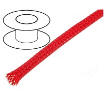 Braid | polyester | Package: 100m | ØBraid : 3÷7nom.4mm | red