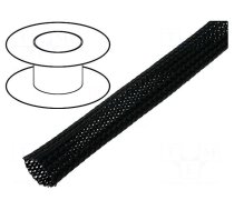 Braid | polyester | Package: 50m | ØBraid : 13÷20nom.15mm | black