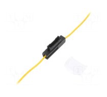 Fuse holder | 19mm | 0.5mm2 | 3A | yellow | automotive fuses