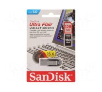 Pendrive | USB 3.0 | 128GB | R: 150MB/s | ULTRA FLAIR | black | USB A