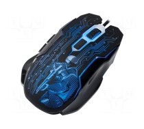 Optical mouse | black,mix colours | USB | wired | No.of butt: 6