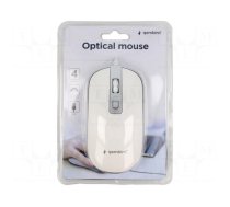 Optical mouse | white,silver | USB A | wired | 1.35m | No.of butt: 4
