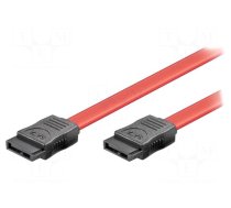 Cable: SATA | eSATA L-Type plug,both sides | 0.5m | red
