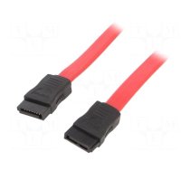 Cable: SATA | SATA female,both sides | 1m | flat,SATA III