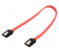 Cable: SATA | SATA plug,both sides | 0.3m | SATA III | red | Cablexpert