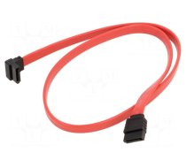 Cable: SATA | SATA plug,SATA plug angled | 0.5m
