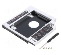 Hard discs housing: 2,5" | SATA I,SATA II,SATA III | 127x126x12mm