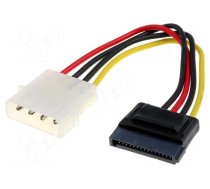 Transition: adapter | Molex male,SATA plug | 0.15m