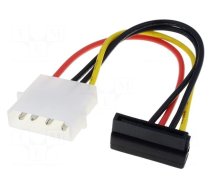Transition: adapter | Molex male,SATA plug angled | 0.15m