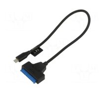 USB to SATA adapter | SATA plug,USB C plug | 0.2m | Cablexpert