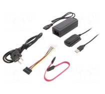 USB to SATA adapter | IDE plug,SATA plug,USB A plug | USB 2.0