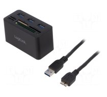 Hub USB | USB A socket x3,USB B micro socket | USB 2.0,USB 3.0