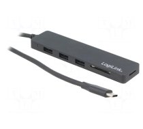 Hub USB | microSD,SD,USB A socket x3 | USB 3.0 | PnP | 5Gbps