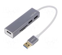 Hub USB | microSD,SD,USB A socket,USB A plug | USB 3.0 | 5Gbps
