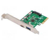 PC extension card: PCIe | USB A socket,USB C socket | USB 3.1