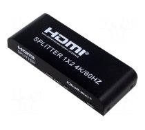 Splitter | HDCP 2.2,HDMI 2.0 | Features: PnP,Ultra HD 4K | black